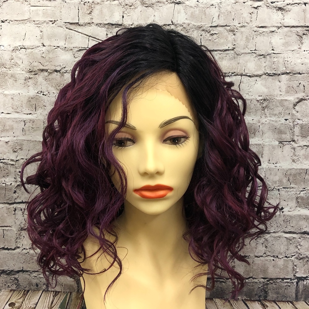 Tricia synthetic lace front J part wig NWT